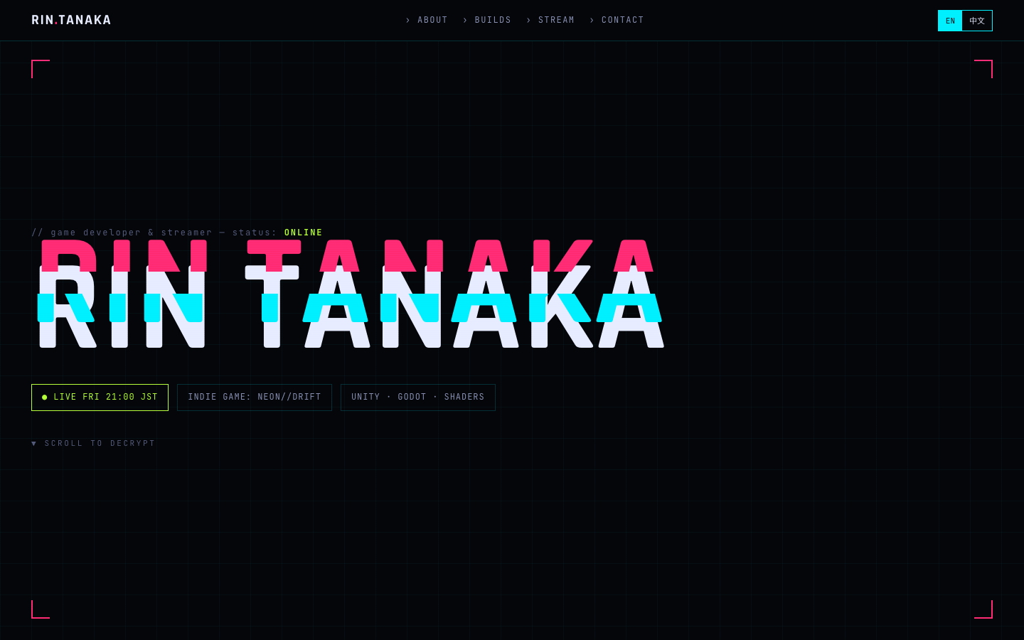 Neon Cyberpunk template preview