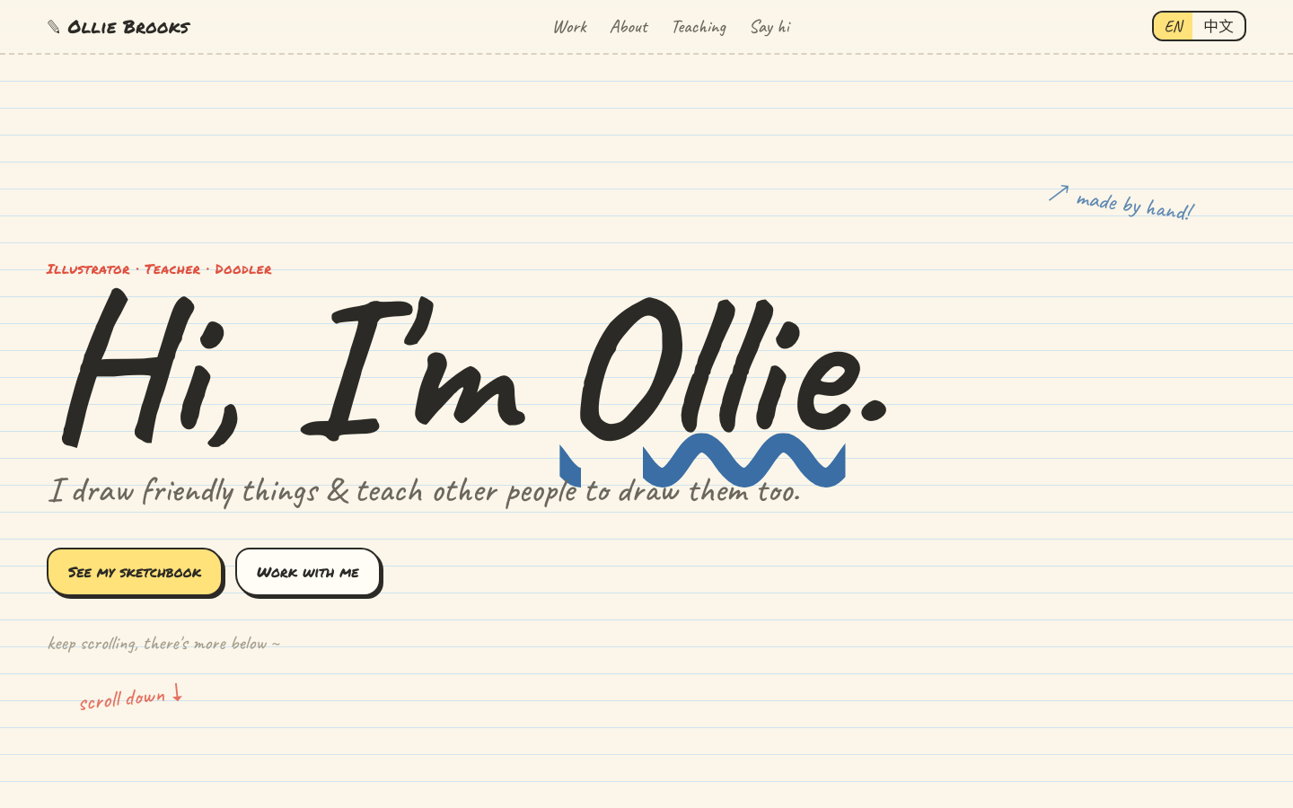 Sketchbook template preview